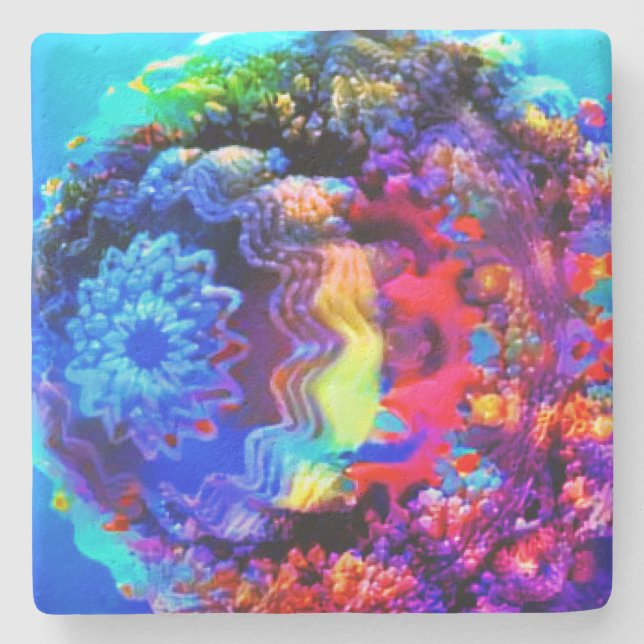 Porta-copo De Pedra Subaquático (Frente)