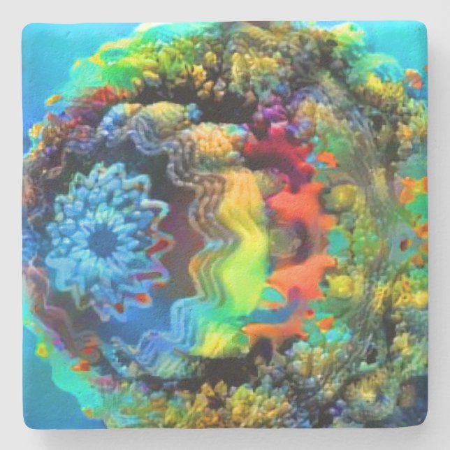 Porta-copo De Pedra Subaquático (Frente)