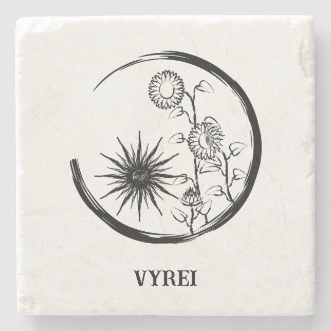 Porta-copo De Pedra Summer Crest (Frente)