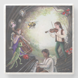 Porta-copo De Pedra Summer Solstice Fairy Concert