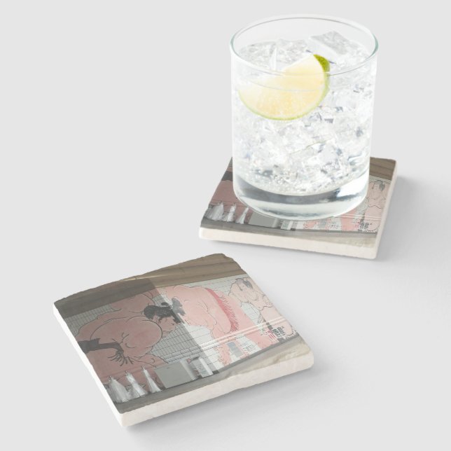 Porta-copo De Pedra Sumo Mural Wall Art (Lateral)