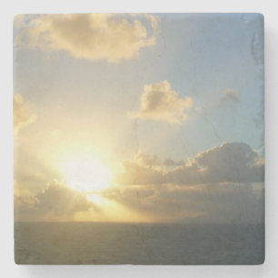 Porta-copo De Pedra Sunrise sobre San Juan II Porto Rico