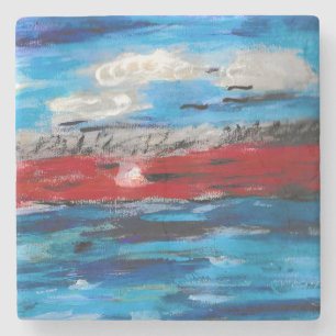 Porta-copo De Pedra Sunset