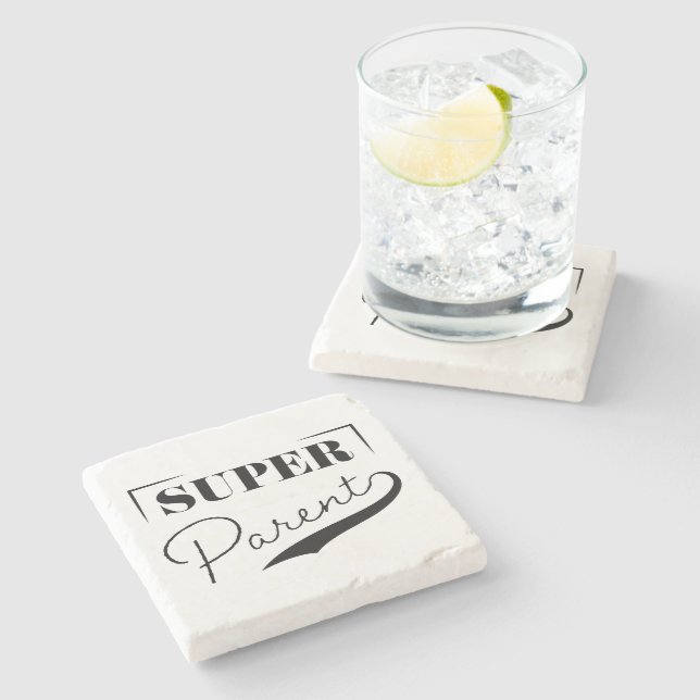 Porta-copo De Pedra Super Pai (Lateral)