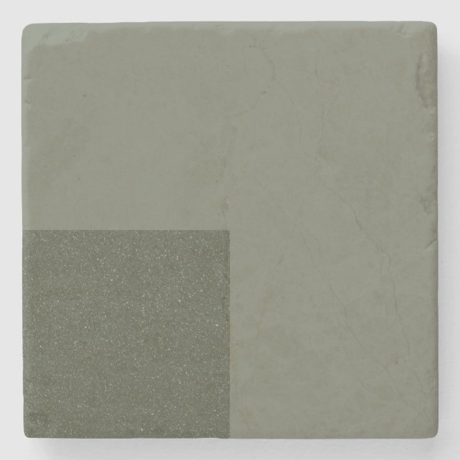 Porta-copo De Pedra Suporte de pedra personalizado verde musgo moderno (Frente)