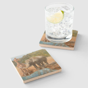 Porta-copo De Pedra Suportes para Bebidas - Arte por Debbie Davidsohn