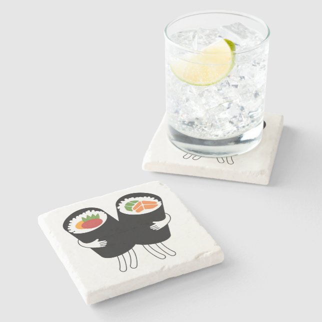 Porta-copo De Pedra Sushi Waltz (Lateral)