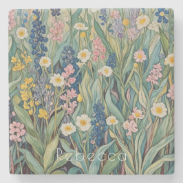 Porta-copo De Pedra Sussurreiros de Prados: Pastel Selvagens