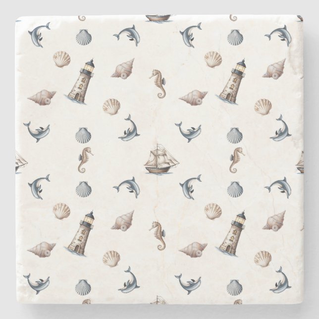 Porta-copo De Pedra Sussurros de Oceano! (Frente)