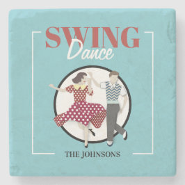 Porta-copo De Pedra Swing Dance