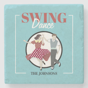 Porta-copo De Pedra Swing Dance