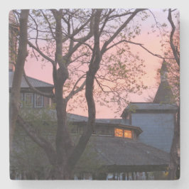 Porta-copo De Pedra Tabernacle and Church Sunrise - Martha's Vineyard