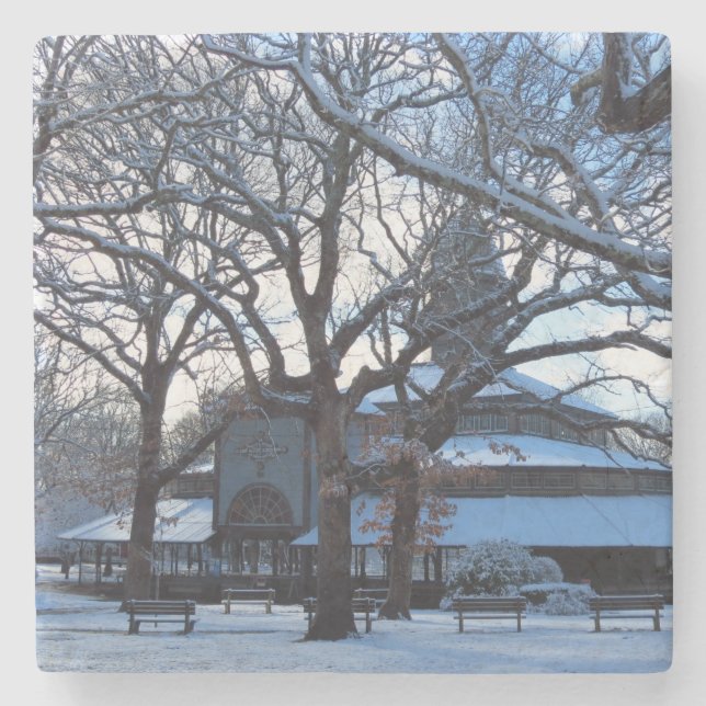 Porta-copo De Pedra Tabernacle Morning After Snow - Martha's Vineyard (Frente)