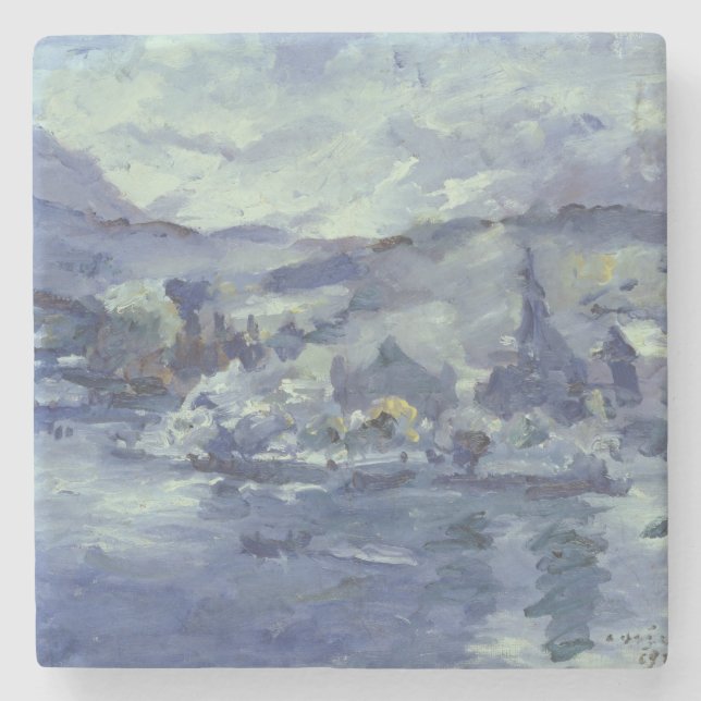 Porta-copo De Pedra Tarde no lago Lucerna, 1924 (Frente)
