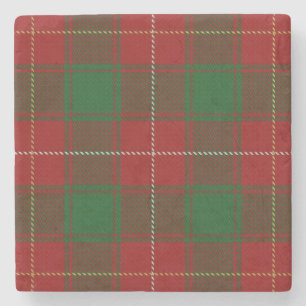 Porta-copo De Pedra Tartan do Clã MacFie da Antiga Taverna Escocesa