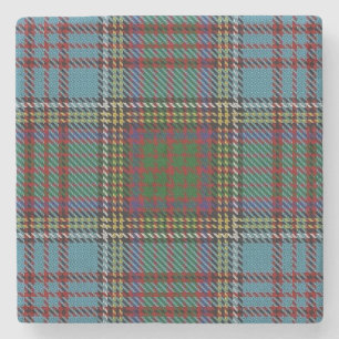 Porta-copo De Pedra Tartan escocês velho de Anderson do clã da taber