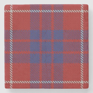 Porta-copo De Pedra Tartan escocês velho de Hamilton do clã da taber