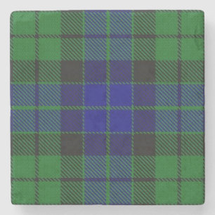Porta-copo De Pedra Tartan escocês velho de MacKay do clã da taberna