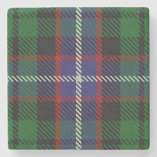 Porta-copo De Pedra Tartan escocês velho de Russell do clã da tabern