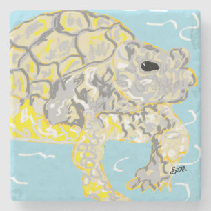 Porta-copo De Pedra Tartaruga do mar de porta copos