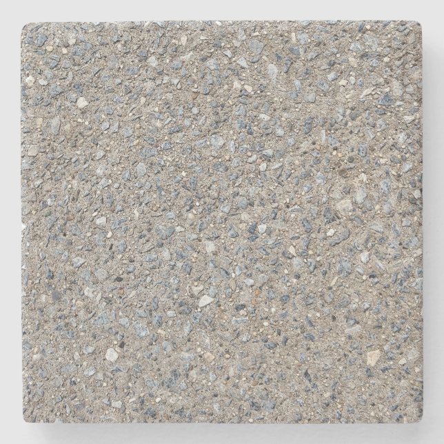 Porta-copo De Pedra Taupe Concrete Cement Blue Aggregate Sidewalk (Frente)
