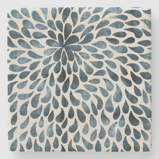 Porta-copo De Pedra Teardrop Petals (Frente)