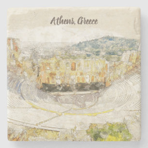 Porta-copo De Pedra Teatro antigo de Herodião, Atenas, Grécia