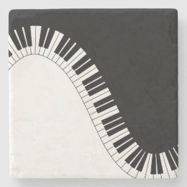 Porta-copo De Pedra Teclado de piano