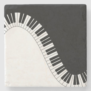 Porta-copo De Pedra Teclado de piano