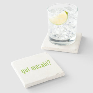 Porta-copo De Pedra tem wasabi?