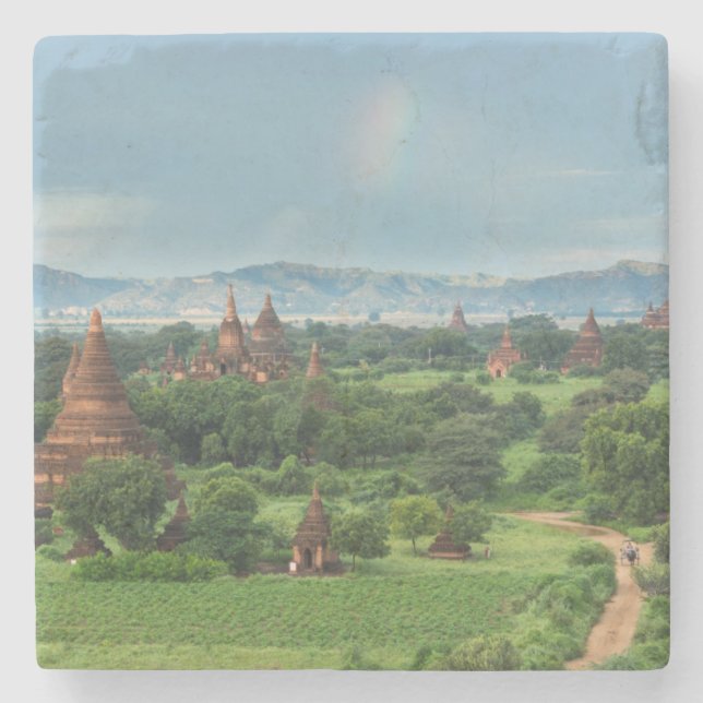 Porta-copo De Pedra Templos em Bagan, Myanmar (Frente)