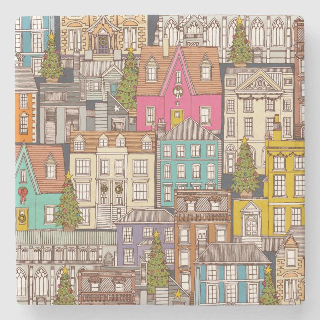 Porta-copo De Pedra tempo de natal ferro múltiplo (Frente)