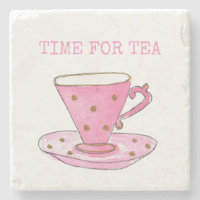 Tempo Gelado do Tea Pink Watercolor Teacup