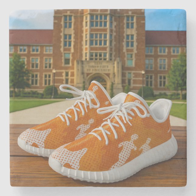 Porta-copo De Pedra Tennessee university camo snekers shoes (Frente)
