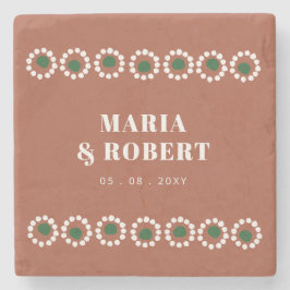 Porta-copo De Pedra Terracotta Mexicana Boho Barro Wedding