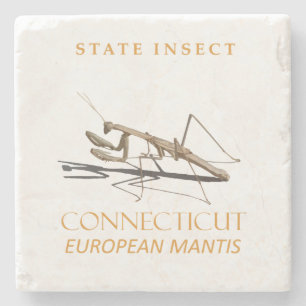 Porta-copo De Pedra Território de Connecticut Inseto Mantis religiosa