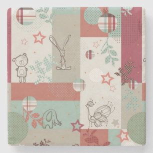 Porta-copo De Pedra Teste padrão 2 da edredão do bebê