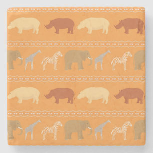 Porta-copo De Pedra Teste padrão africano