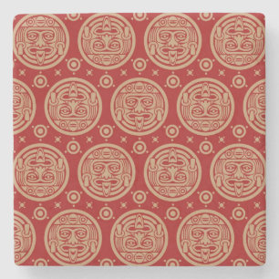 Porta-copo De Pedra Teste padrão asteca