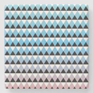 Porta-copo De Pedra Teste padrão asteca tribal de Ombre