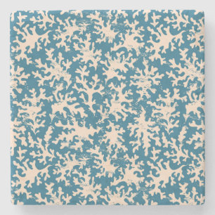 Porta-copo De Pedra Teste padrão coral bonito