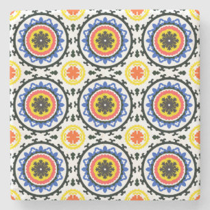 Porta-copo De Pedra Teste padrão de Suzani