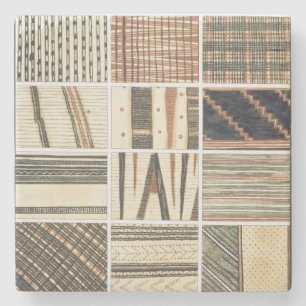 Porta-copo De Pedra Teste padrão do tapa polinésio do cozinheiro