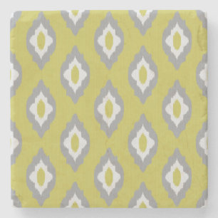 Porta-copo De Pedra Teste padrão do vintage de Ikat