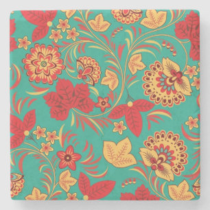 Porta-copo De Pedra Teste padrão floral 2