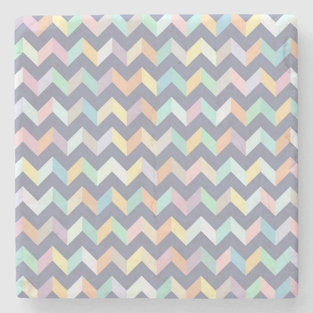 Porta-copo De Pedra Teste padrão geométrico (Frente)