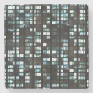 Porta-copo De Pedra Teste padrão iluminado das janelas