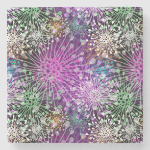 Porta-copo De Pedra Teste padrão manchado vívido