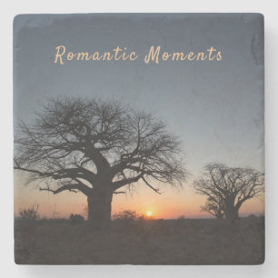 Porta-copo De Pedra Texto da foto de Momentos Românticos Sunset Sacre