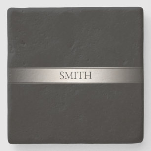 Porta-copo De Pedra Texto e Cores Editáveis   Faixa de gradiente com b